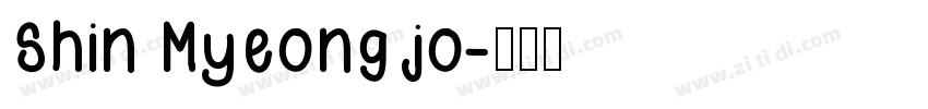 Shin Myeong jo字体转换
